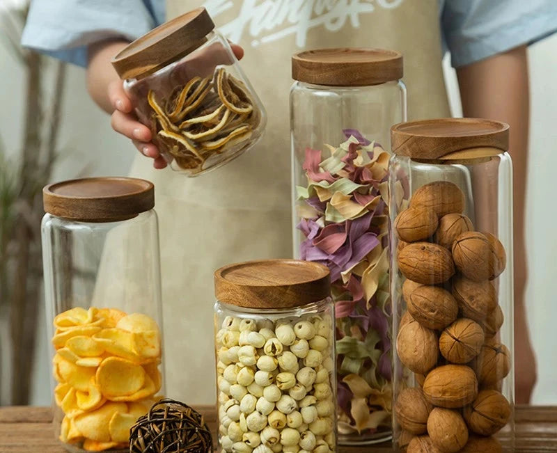 GLASS STORAGE JAR