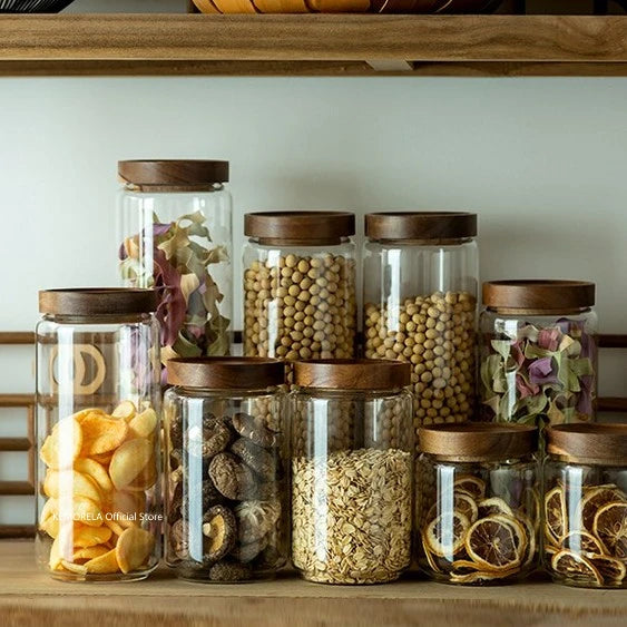 GLASS STORAGE JAR