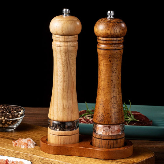 ACACIA WOODEN SALT & PEPPER GRINDERS