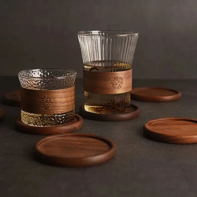 WALNUT WOOD COASTERS