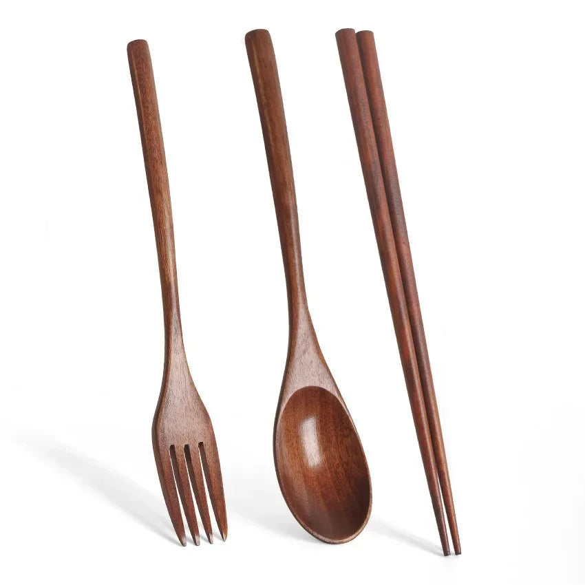 WOODEN SOUP SPOONS, FORKS, & CHOPSTICKS