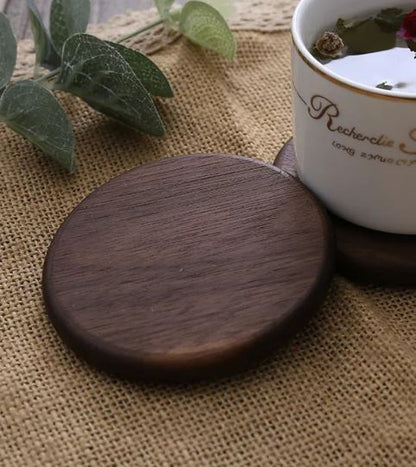 WALNUT WOOD COASTERS